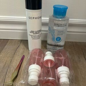 Sephora Brush Shampoo and Marcelle Micellar Water Set